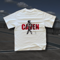 White fragmented tee